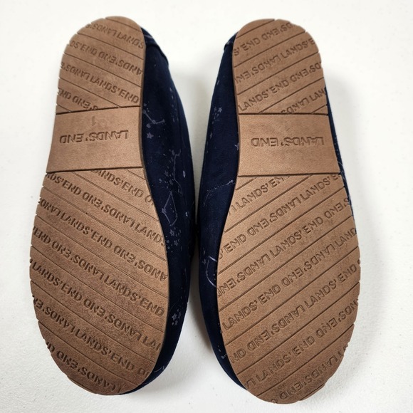 LANDS'END Slippers Size 1 Constellation Blue EUC Girls Boys - Picture 4 of 5